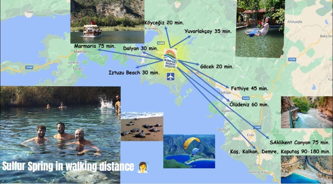 Airport Guest House Dalaman Bagian luar foto
